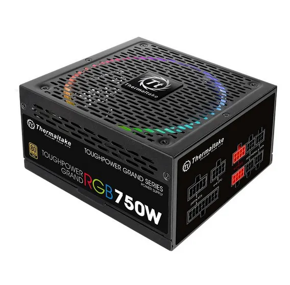 ToughPower Grand RGB 750W Gold Strömförsörjning - 750 Watt - 140 mm - ATX - 80 Plus Gold certificate
