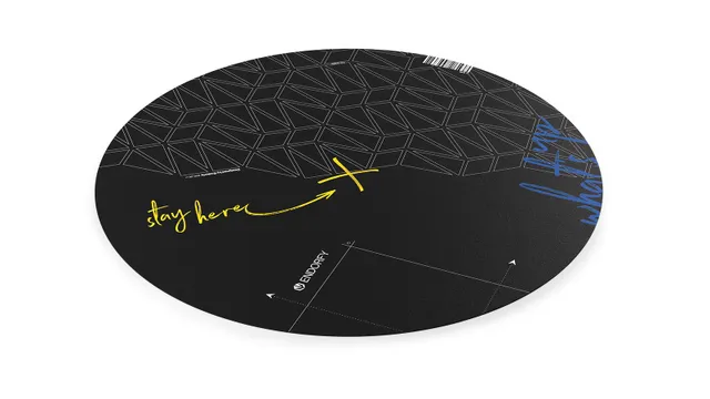 FP110C - floor mat - round - 110 x 110 cm - black