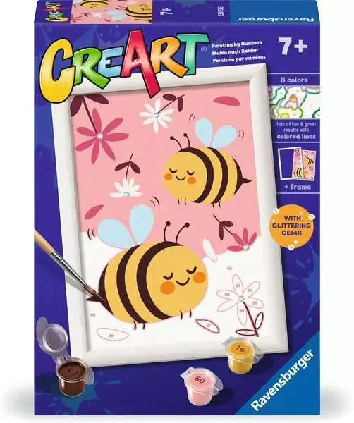 CreArt Paint by Numbers - Happy Bees