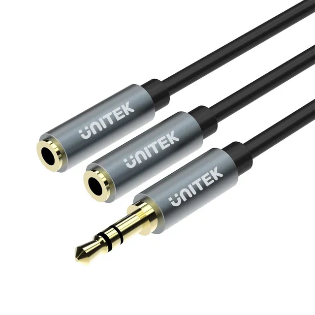 - Audio-adapter - mini-phone stereo 3.5 mm hane till mini-phone stereo 3.5 mm hona - 20 cm