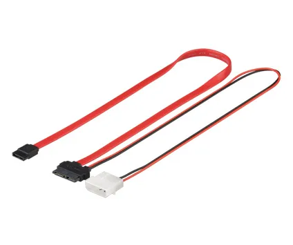 Slimline SATA Cable & Ström 0,30 M