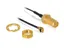 - Antennkabel - RP-SMA (hona) till I-PEX (hane) - 35 cm - koaxial - svart