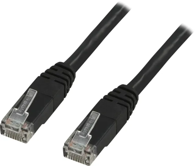 UTP Cat.6 patchkabel - 5m - Svart
