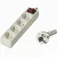 - Effektband - AC 230 V - ingång: power CEE 7/7 - utgångskontakter: 4 - 2 m sladd - vit
