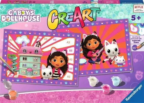 CreArt Paint by Numbers - Gabby's Dollhouse