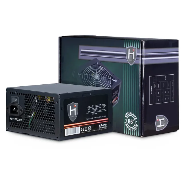 HiPower SP-550 Strömförsörjning - 550 Watt - 120 mm - ATX 2.4 - 80 Plus
