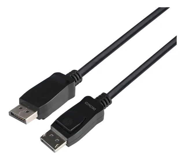 LSZH DisplayPort Kabel 8K Svart (1 meter)
