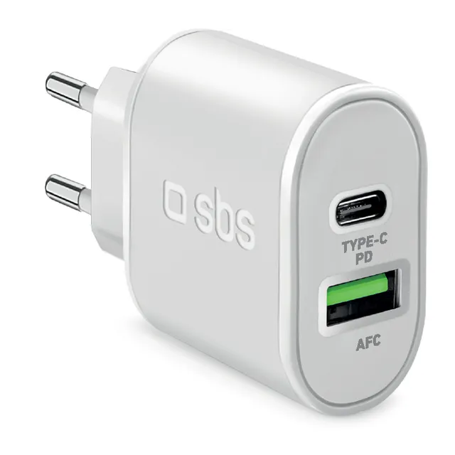 USB-C Väggladdare med 20W Power Delivery - Vit
