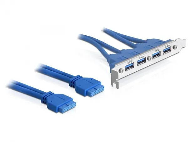 Slot bracket - USB-panel - 19-stifts USB 3.