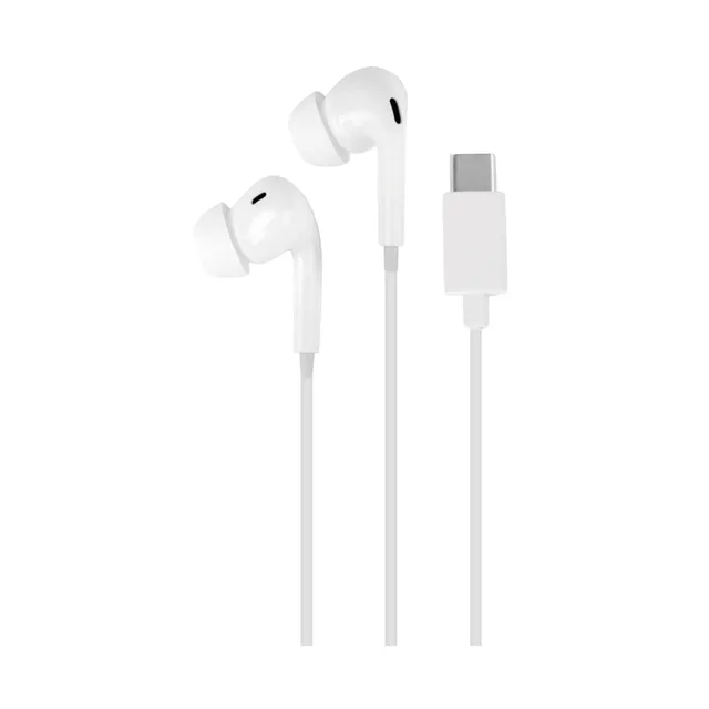 PUIPHF31USBCWHI, Sladdansluten, Samtal/musik, 11g, Headset, Vit