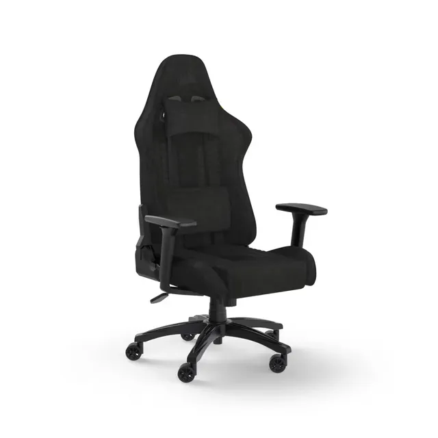 TC100 Relaxed Fabric Gaming Stol - Svart - Tyg - Upp till 120 kg