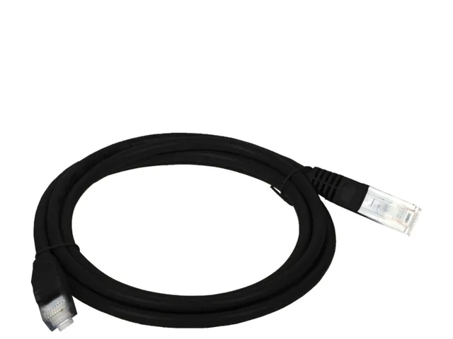 ALANTEC patch cable - 5 m - black - Svart - 5m