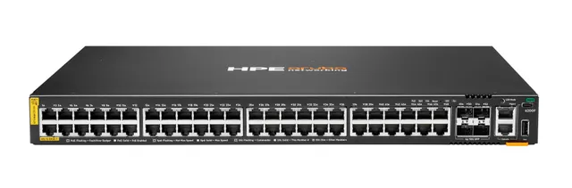 HPE Aruba Networking CX 6200F 48G Class4 PoE 4SFP+ 740W Switch - Switch - max. staplingsavstånd 10 kms - L3 - Administrerad - 48 x 10/100/1000 (PoE+)