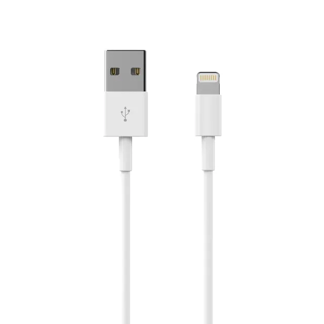 Sinox One - Lightning-kabel - USB hane till Lightning hane - 1 m - vit - upp till 480 Mbps datatöverföringshastighet