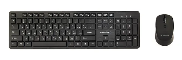 Klawiatura + mysz Gembird KEYBOARD +MOUSE WRL RUS/DESKTOP KBS-WCH-04-RU GEMBIRD