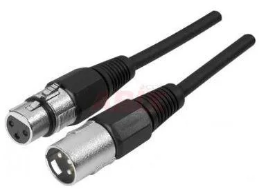 XLR-kabel 10 m, Svart