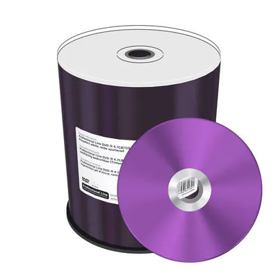Professional Line - 100 x DVD-R - 4.7 GB (120 min) 16x - vit - yta utskrivbar med bläckstråleskrivare - spindel
