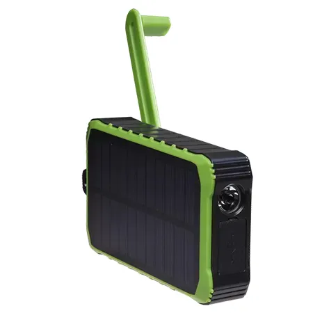 PSO-10012 Solar Power Bank 10000mAh Svart Grön
