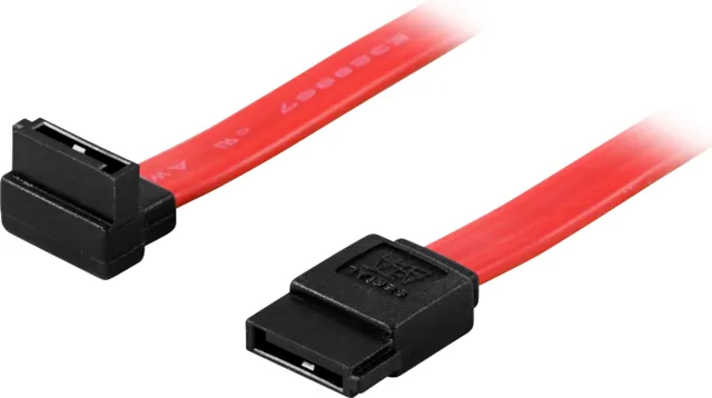 SATA/SAS-kabel, vinklad(upp)-rak, 0,3m (SATA-03A1)