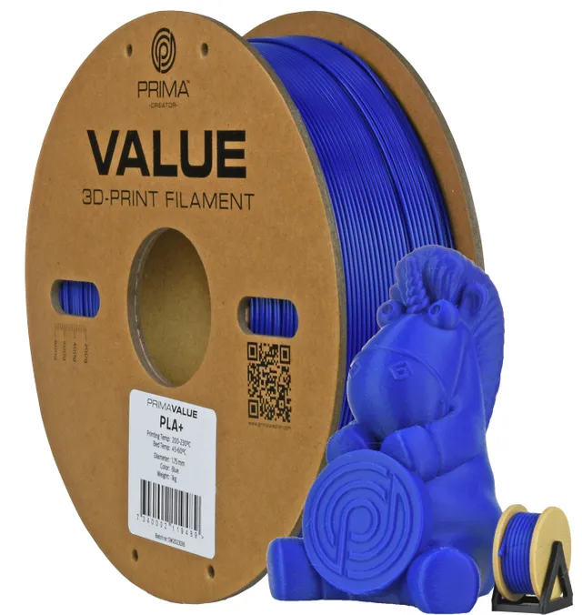 Prima Value PLA+ 1.75mm 1kg - Blå