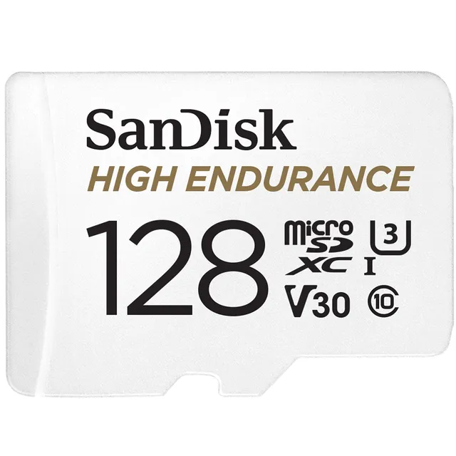 Minneskort MicroSDXC 128GB High Endurance med adap