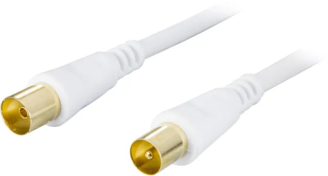 Antennkabel Vit 10m