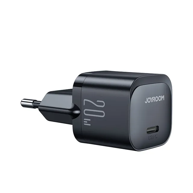 Mini charger USB C 20W PD JR-TCF02 - black