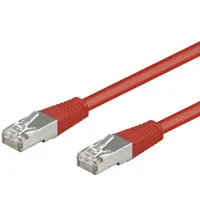 Patchkabel CAT 5e, SF/UTP, röd, 20 m kopparklädd aluminiumtråd (CCA)