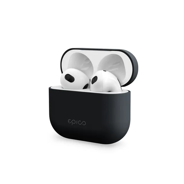 Silicone Cover, AirPods (3rd Gen) -suojakuori, Musta