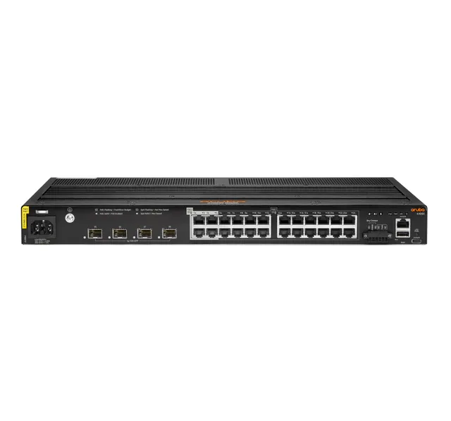 HPE Aruba 4100i - Switch - 20 x 10/100/1000 (PoE Class 4) + 4 x 10/100/1000 (PoE Class 6) + 4 x SFP+ - rackmonterbar - PoE Class 4 / PoE Class 6