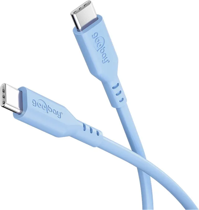 USB-C <-> USB-C - PD 60W - 1.5m - Blå - USB-kabel