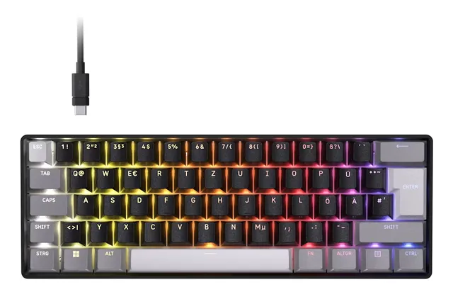 CLIPPER PRO MINI 60 - Gaming Keyboard - Utan numpad - Tysk - Svart