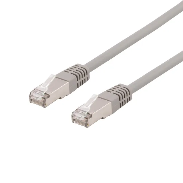 S/FTP Cat6 patch cable 0.3m 250MHz Deltacertified LSZH grey