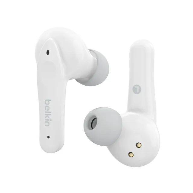Belkin SoundForm Nano for Kids - True wireless-hörlurar med mikrofon - inuti örat - Bluetooth - vit