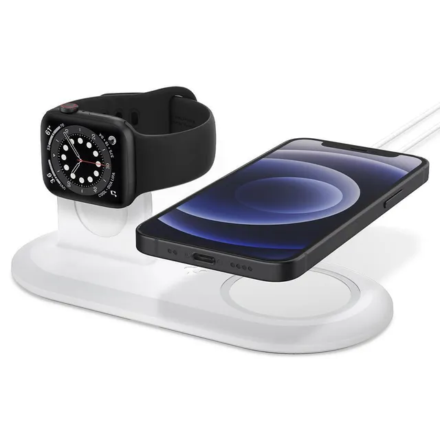 MagSafe Charger & Apple Watch stand 2in1 MagSafe Duo - white