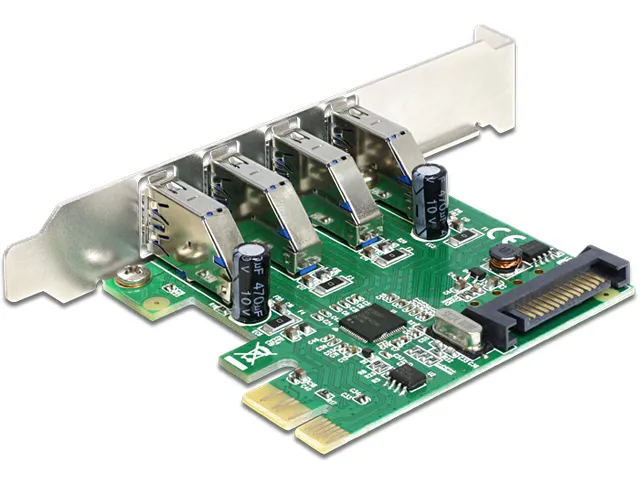 - USB-adapter - PCIe 2.0 - USB 3.0 x 4