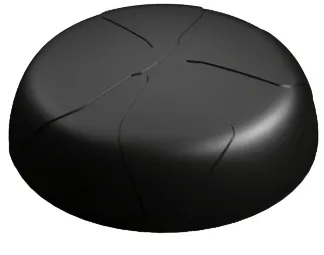 5 in 1 LTE Dome - Blk - Ftd Ext Cbls