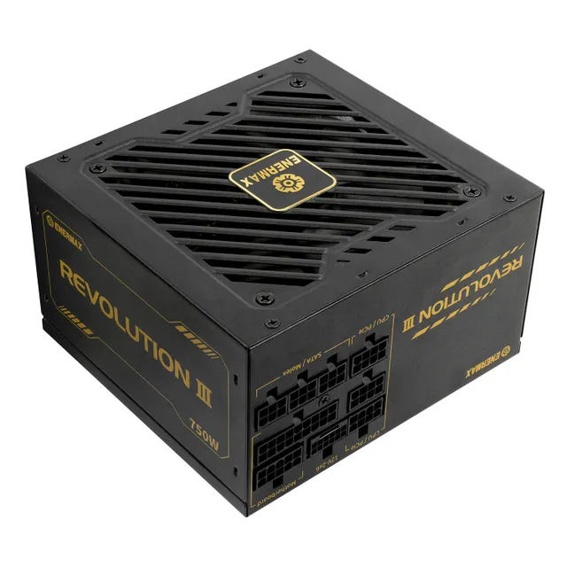 REVOLUTION III Strömförsörjning - 750 Watt - 120 mm - ATX 3.1 - 80 Plus Gold certificate