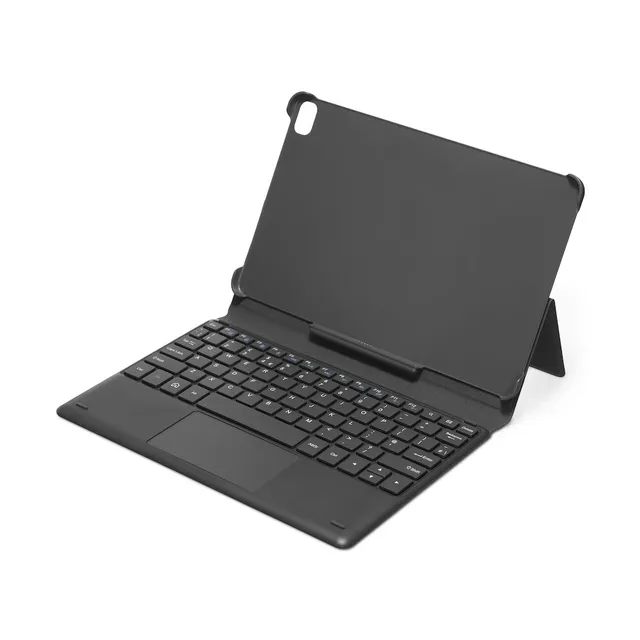 Tablet - keyboard and folio case - with touchpad - QWERTY - Nordic - black - Tastatur & Folio set - Nordisk - Svart