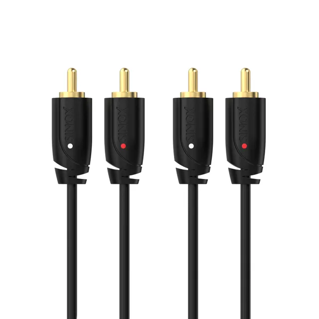 PRO phono-kabel 2 m svart