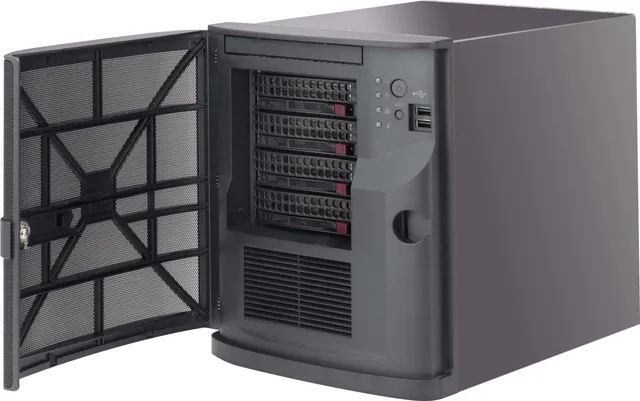 Supermicro SC721 TQ-350B - Tower - mini ITX 350 Watt (ATX) - svart - USB