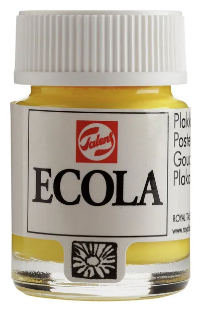 Ecola Poster Paint Bottle 16ml Lemon Yellow (Primary) 205