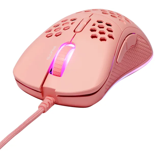 GAMING PM75 Ultralight Wired - Gamingmus - 7 knappar - Pink