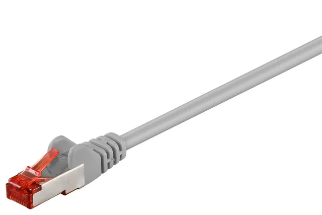 Patchkabel CAT 6, S/FTP (PiMF), grå, 5 m kopparklädd aluminiumtråd (CCA)