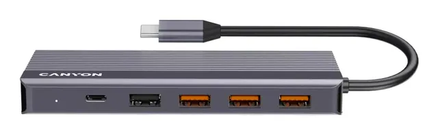 DS-16 13-i-1 USB-C-hubb 4K, grå USB Hub - Grey