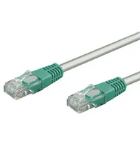 CAT 5e korsad patchkabel, U/UTP, grå-grön kopparklädd aluminiumtråd (CCA)