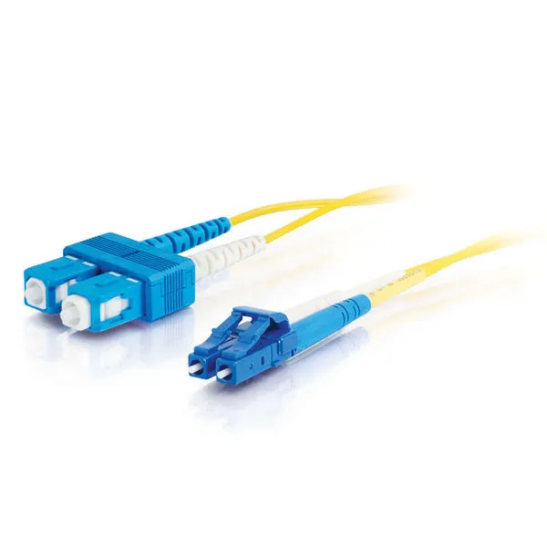 LC-SC 9/125 OS1 Duplex Singlemode PVC Fiber Optic Cable (LSZH) - Patch-kabel - SC enkelläge (hane) till LC enkelläge (hane) - 15 m - 15 m - fibero
