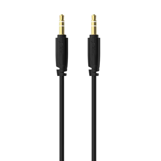 PRO 3,5mm mini jack kabel. 1m. Sort