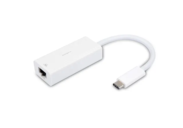 USB-C <-> RJ45 1000Mbps network adapter 0,1m White