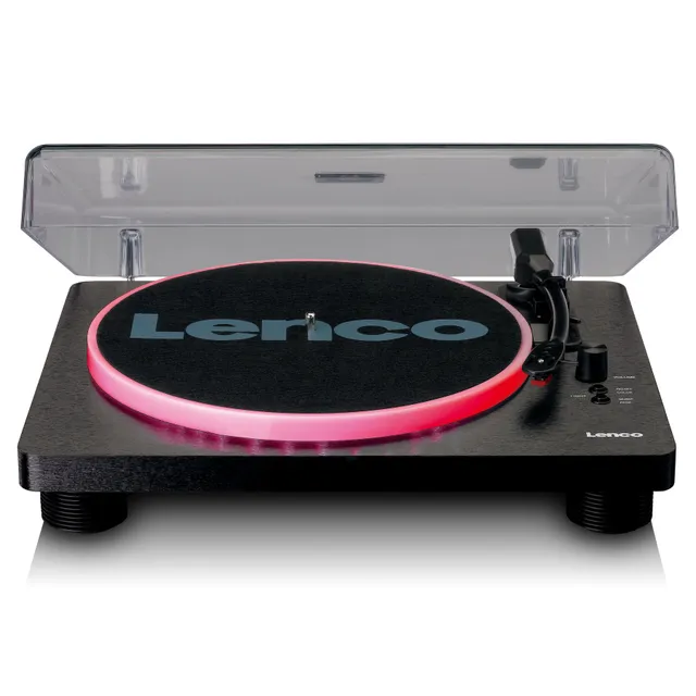 LS-50LED - Record Player with PC encoding speakers and lights - Skivspelare Black
